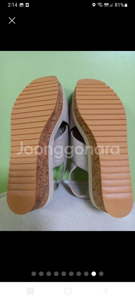 여성 베라왕 플랫폼 웨치 스트랩샌들 (235)--8