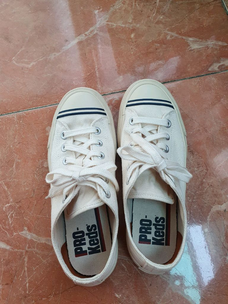 프로 케즈 PRO KEDS 아이보리색 스니커즈 245--0
