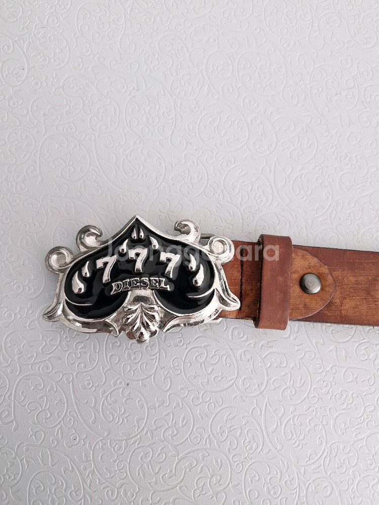 DIESEL 통가죽벨트 정품--6