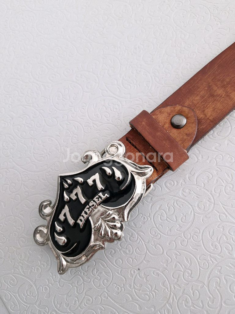 DIESEL 통가죽벨트 정품--8