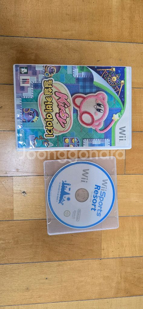 Wii 게임CD(털실커비이야기, 스포츠리조트)--0