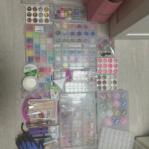 레진용품, 네일파츠, 스팽글, 반짝이 등 일괄