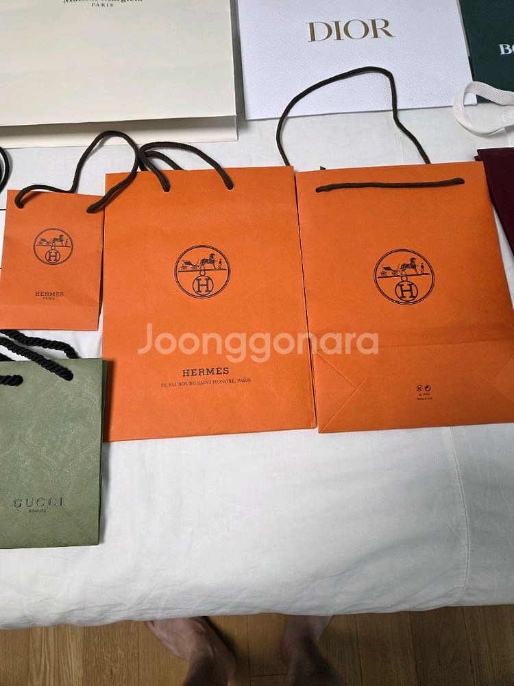 정품 명품 쇼핑백 팝니다(프라다,루이비통,샤넬,에르메스--2
