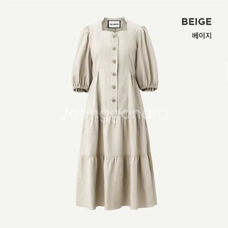 칼라거펠트 린넨 블렌디드 원피스(77) ㅡ새상품--6