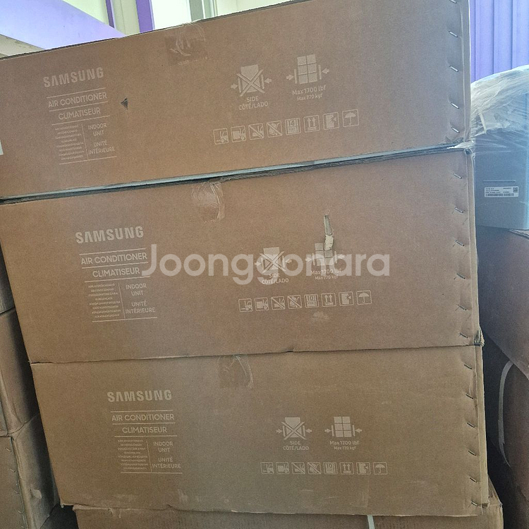 중고에어컨삼성24년40평x2대인버터냉난방 천장형에어컨--1
