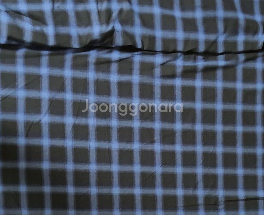 체크원단 블루블랙 색상 대폭원단--0