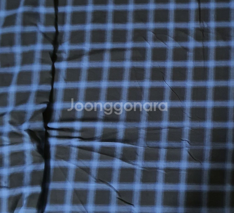 체크원단 블루블랙 색상 대폭원단--1