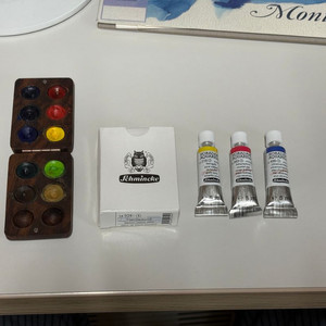 쉬민케 호라담 수채 물감 5ml 3색, 겟코소 물감