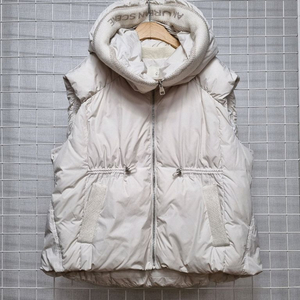 지컷 레터링 구스 패딩베스트 패딩조끼 (가격내림)