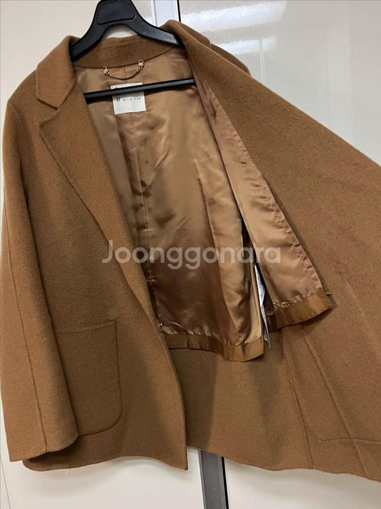 잇미샤 울 캐시미어 핸드메이드 자켓 숏코트 하프코트--8