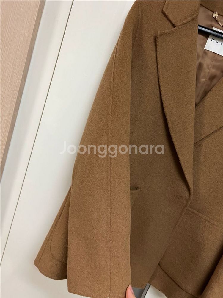 잇미샤 울 캐시미어 핸드메이드 자켓 숏코트 하프코트--5
