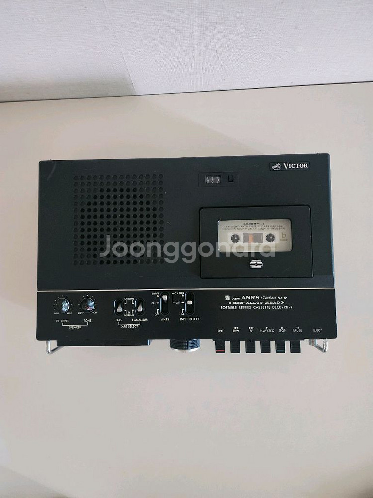 빈티지 JVC 빅터 스테레오 카세트 데크 KD-4--3