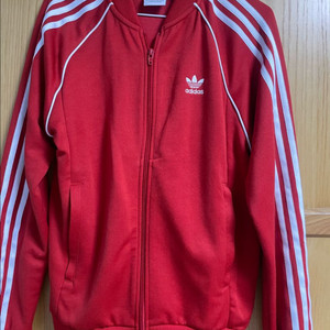 아디다스 빨강 져지 트랙탑 레드 M
