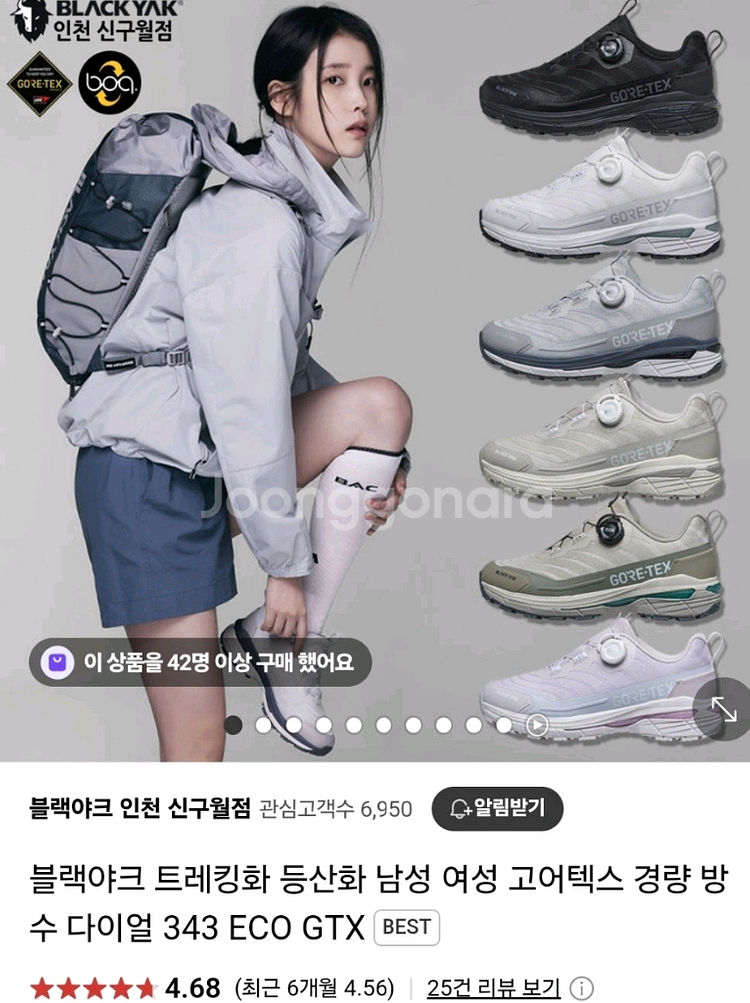 등산화 블랙야크 트레킹화 고어텍스--3