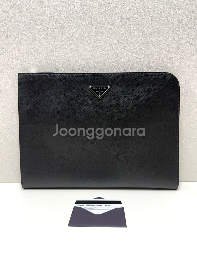(정품A급)프라다 사피아노 도큐먼트 클러치백--1