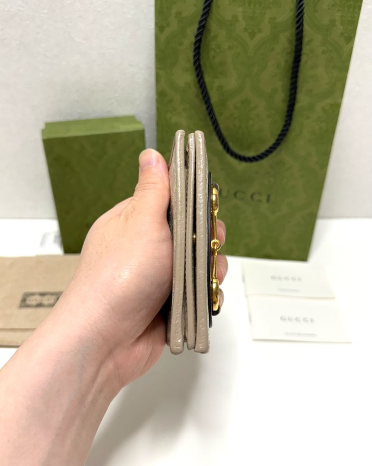 (정품A급)구찌 1955 홀스빗 카드 중지갑 이미지