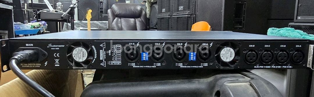 Studiomaster HX4-1800 4채널파워앰프--1