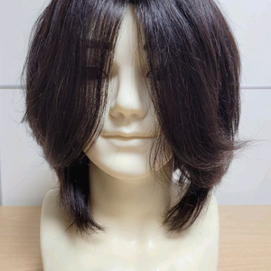 남성 장발 인모100% 통가발