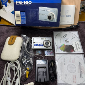 올림푸스 FE-160디카,풀박스세트.작동외관굿