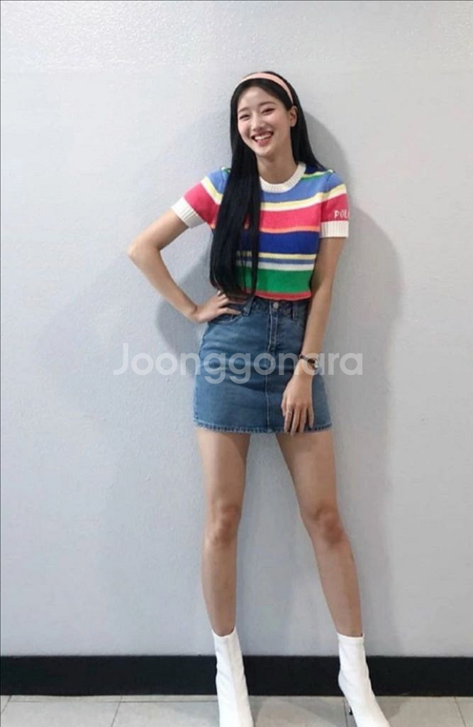 (택채 새옷)폴로 랄프로렌 여성 스트라이프 반팔니트--9