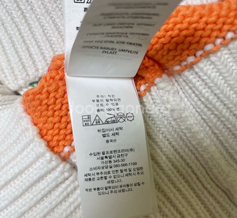 (택채 새옷)폴로 랄프로렌 여성 스트라이프 반팔니트--8