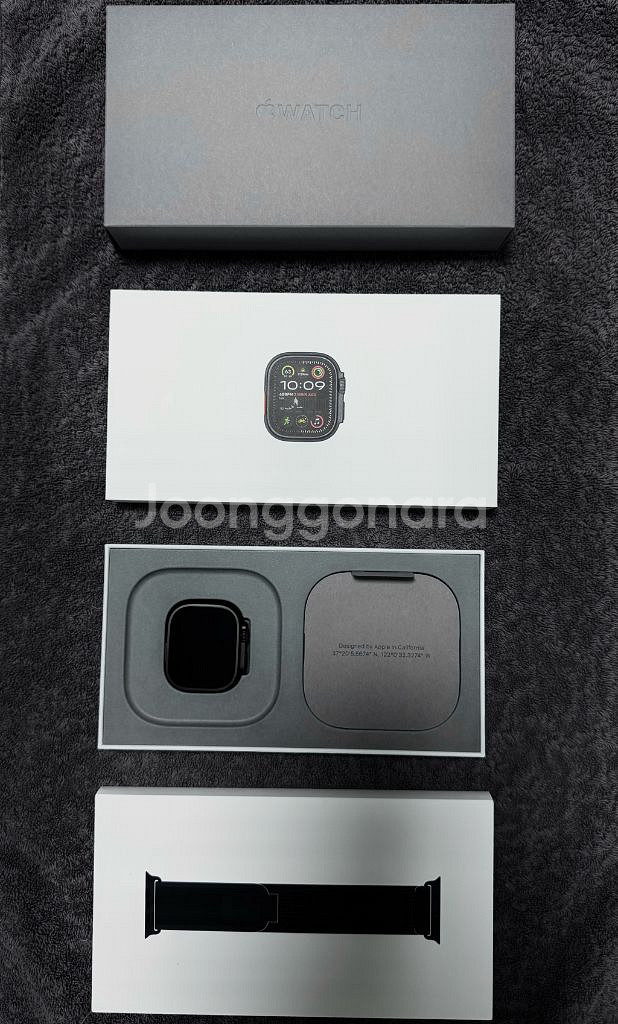 애플워치 울트라2 블랙 AppleCare+ 포함 S급--0