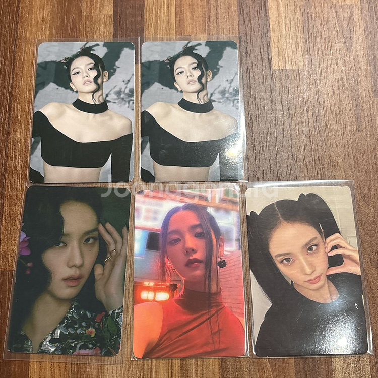 일괄/ 블랙핑크 꽃 지수 포카 포토카드--0