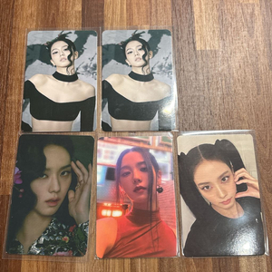 일괄/ 블랙핑크 꽃 지수 포카 포토카드