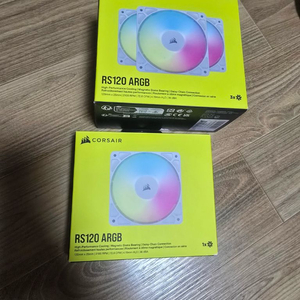 커세어 rs 120mm 화이트 4개