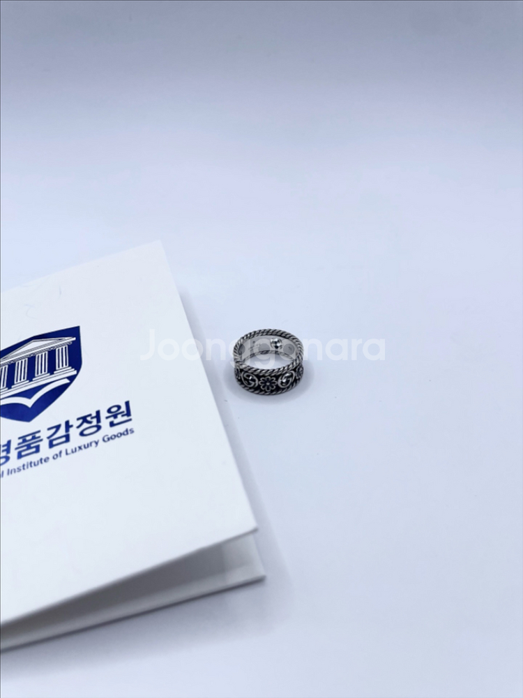 구찌 반지 11호 인터로킹G 플라워 링--0