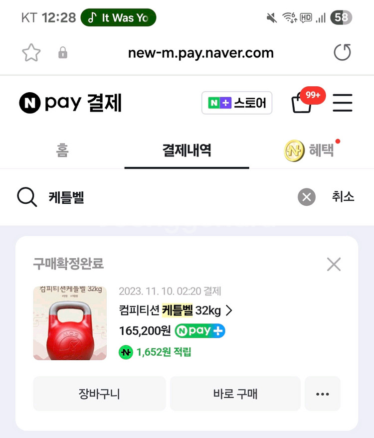 컴퍼티션 케틀벨 32kg--1