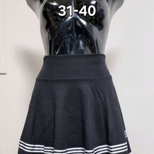 허리밴딩 스트라이퍼 미니 스커트 스몰