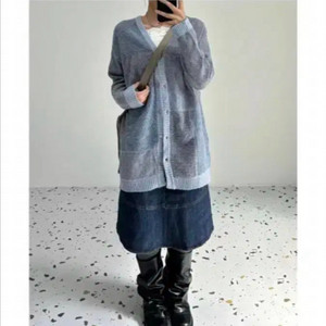 빈티지 울 혼방 가디건