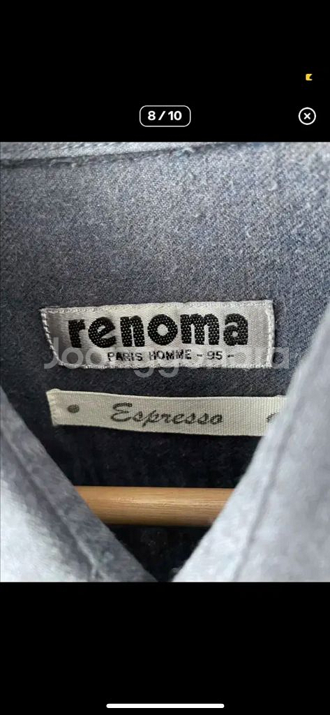 renoma 블루 빈티지 셔츠--7