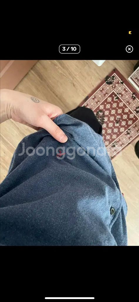 renoma 블루 빈티지 셔츠--2