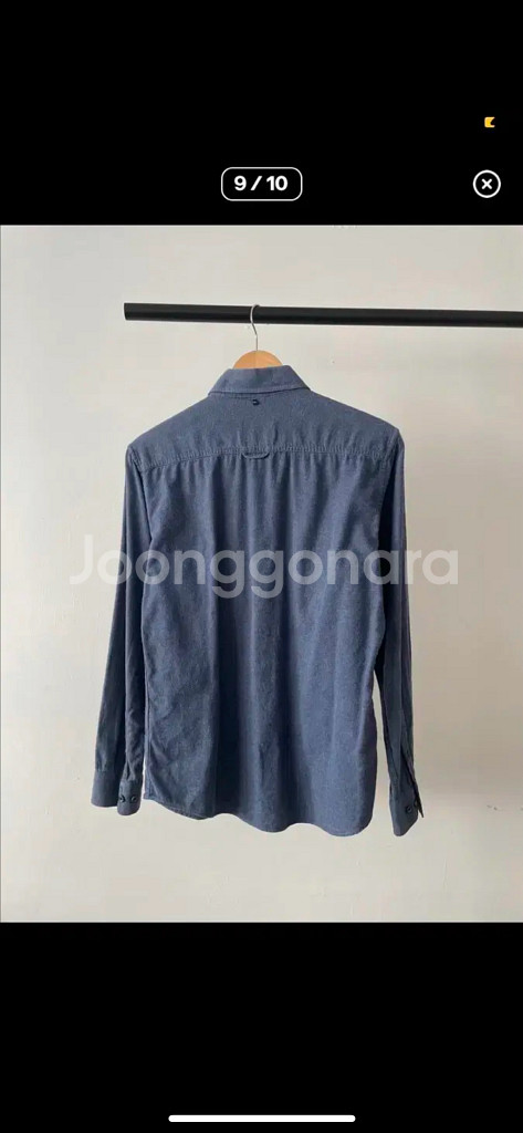 renoma 블루 빈티지 셔츠--8