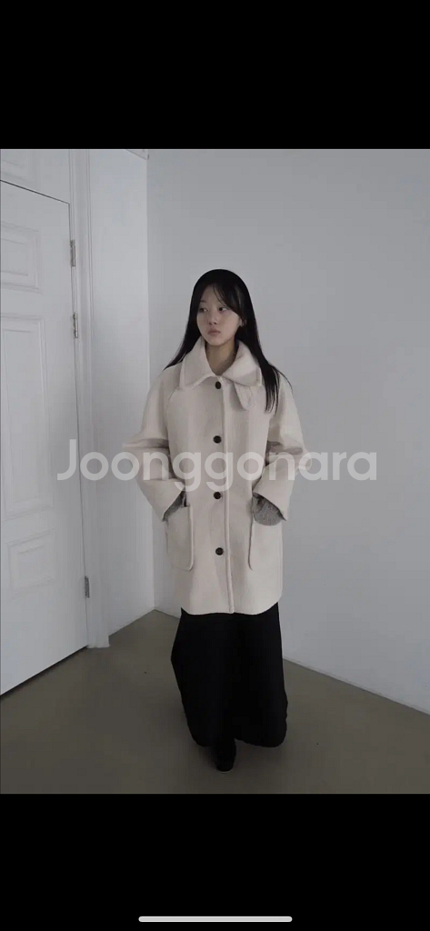 워넷 부클 하프 코트--0