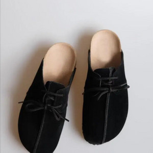 더버터크림 Winter suade mule