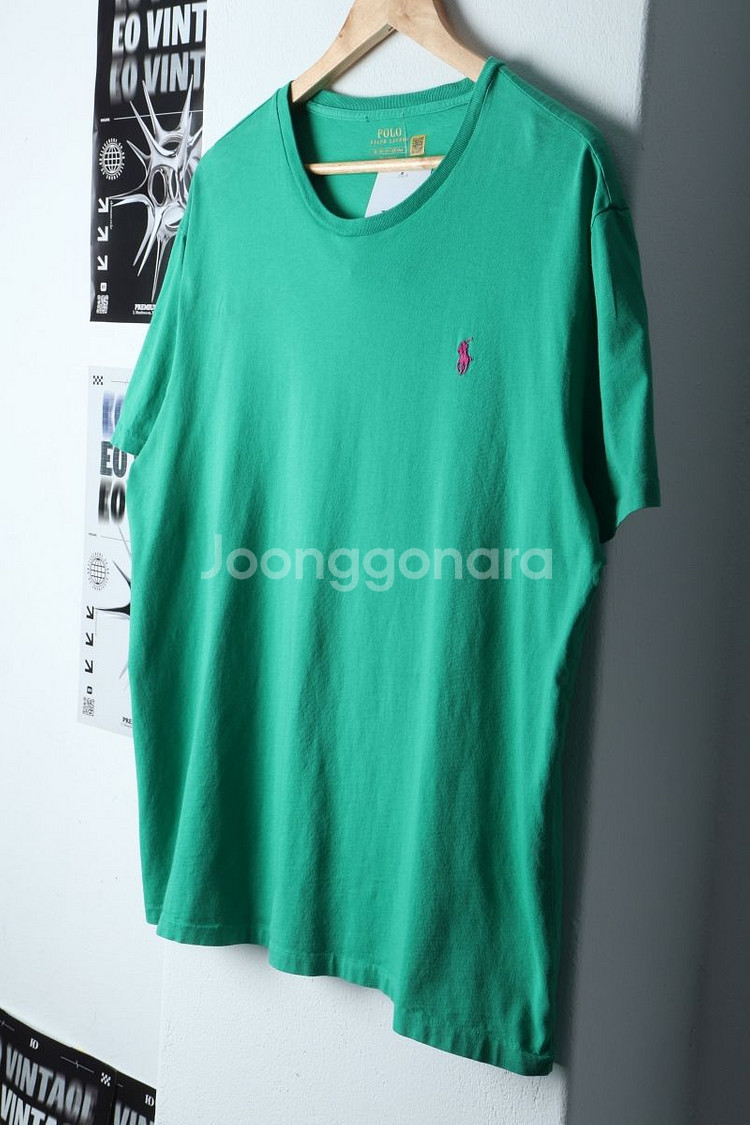 (XL) 폴로 랄프로렌 반팔 티셔츠 그린 포니--4