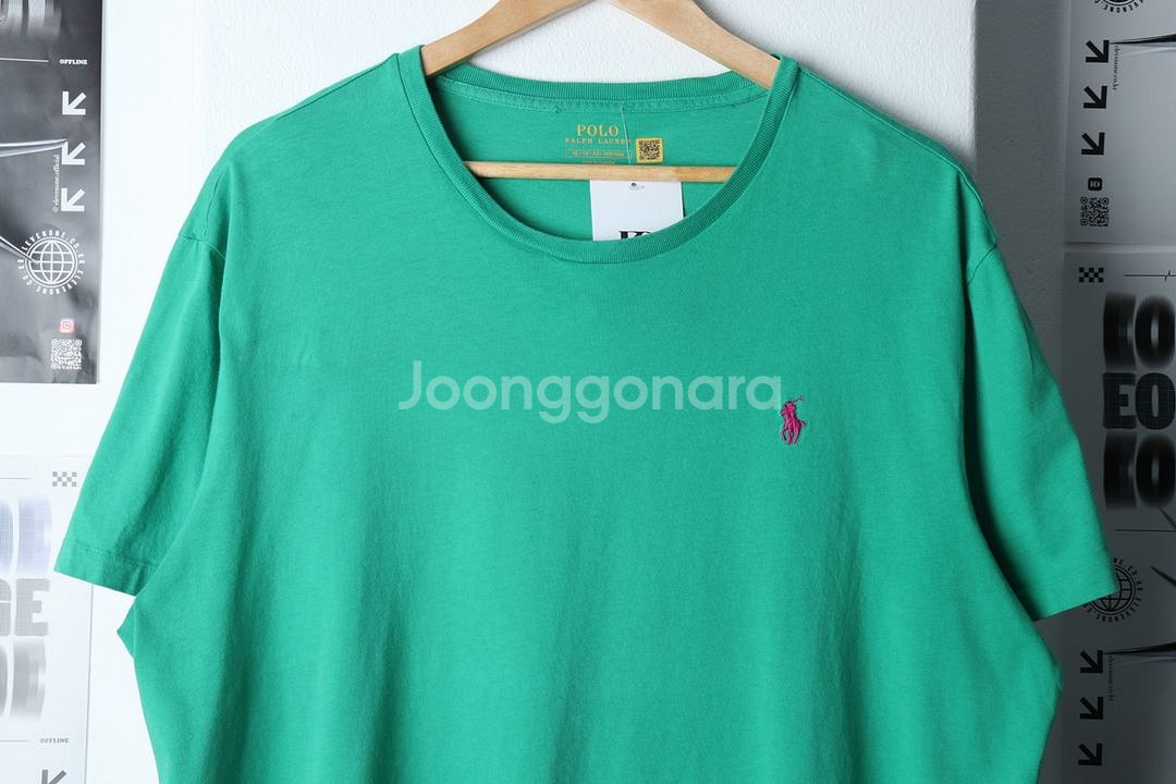 (XL) 폴로 랄프로렌 반팔 티셔츠 그린 포니--1
