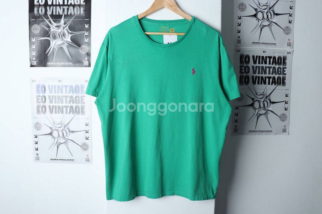 (XL) 폴로 랄프로렌 반팔 티셔츠 그린 포니--0