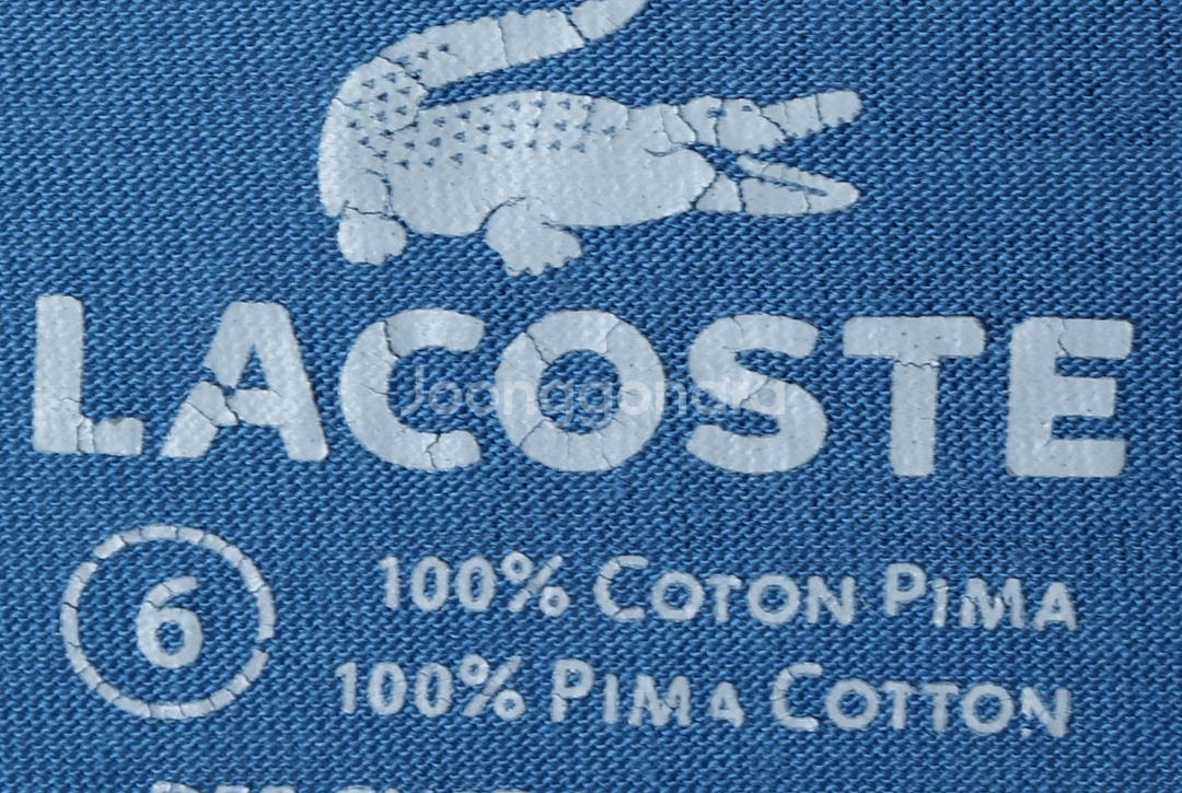 (XL-2XL) 라코스테 반팔 티셔츠 부분이염 브이넥--4