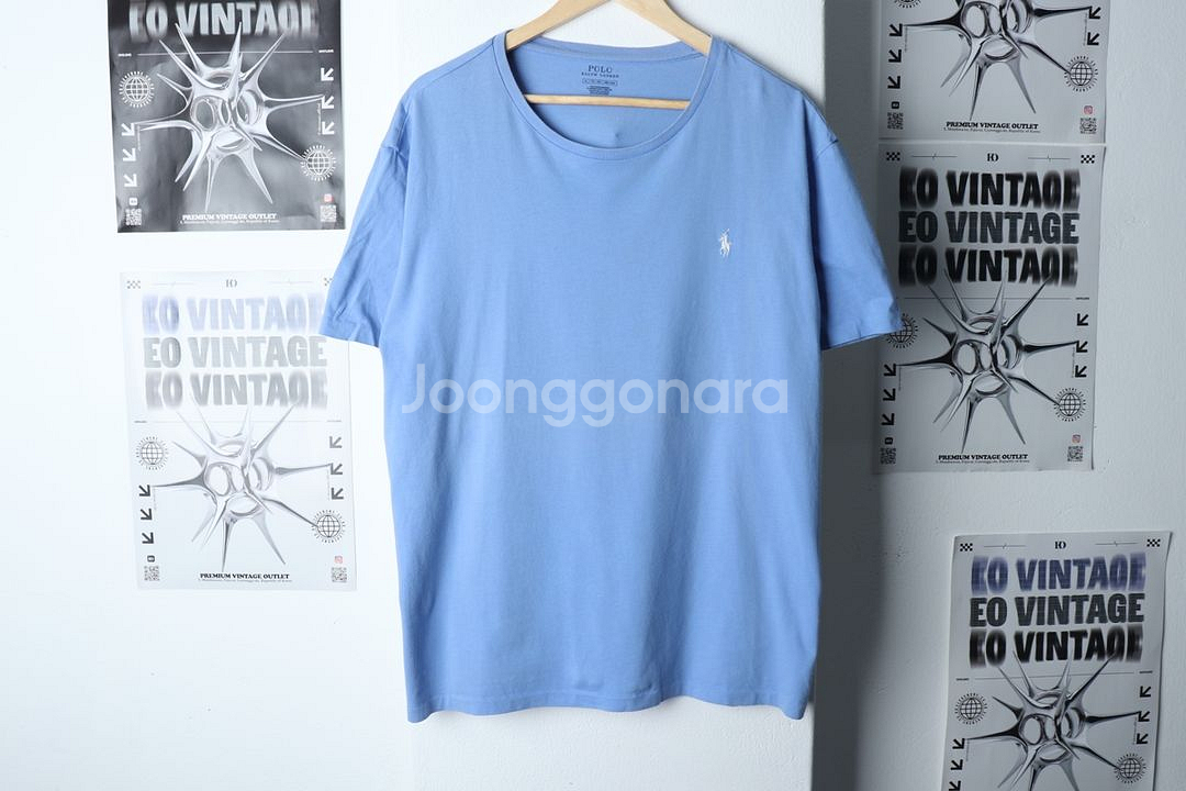 (XL) 폴로 랄프로렌 반팔 티셔츠 블루 포니--1