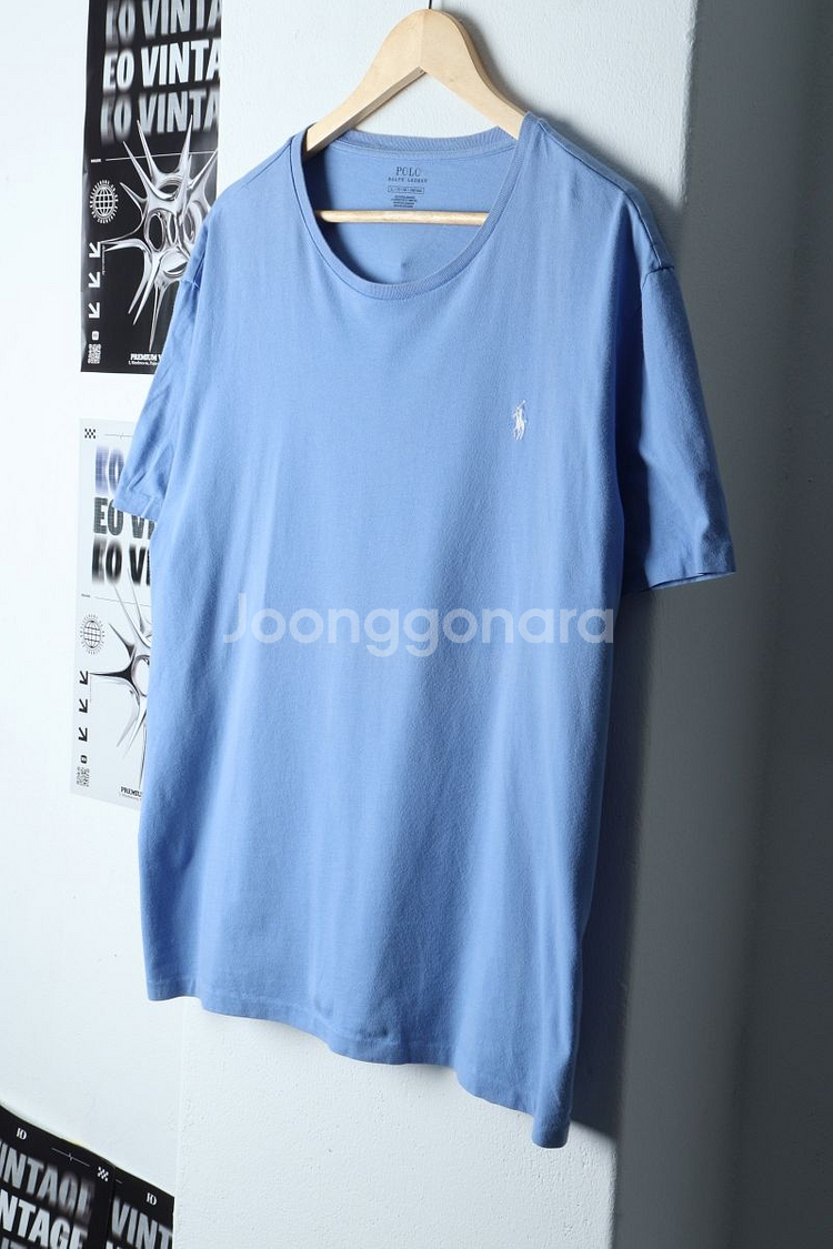 (XL) 폴로 랄프로렌 반팔 티셔츠 블루 포니--3