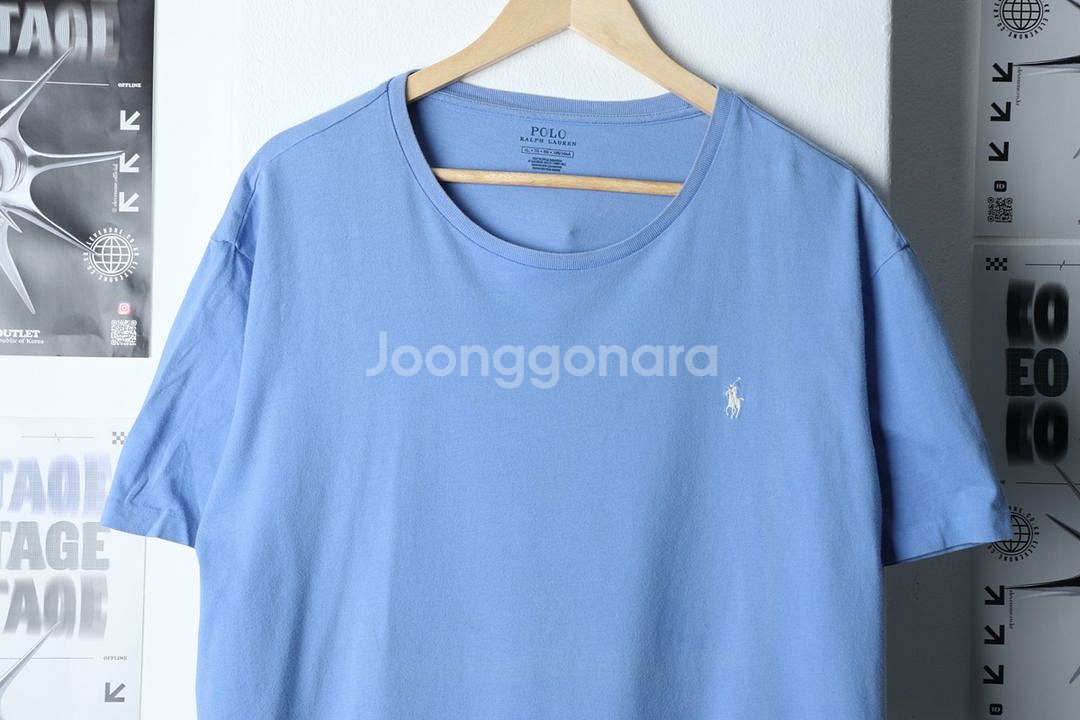 (XL) 폴로 랄프로렌 반팔 티셔츠 블루 포니--0