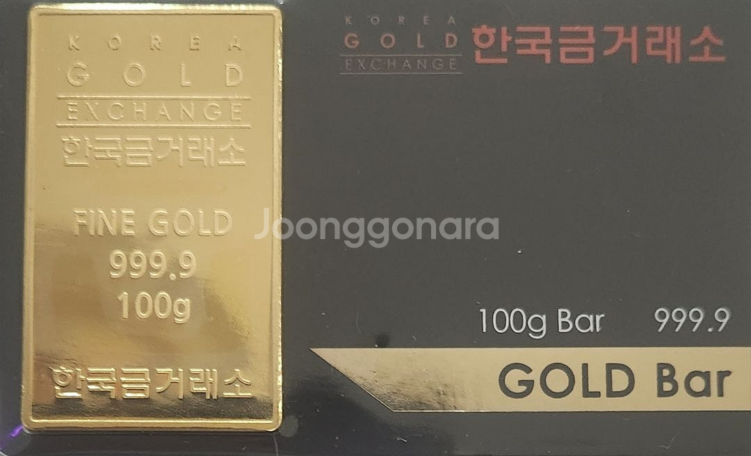 한국금거래소 골드바 100g / 37.5g--1