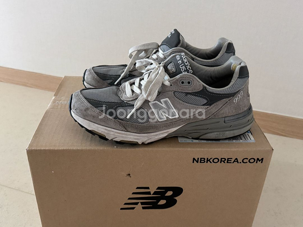 뉴발란스 993 회색 USA 275 MR993GL--0