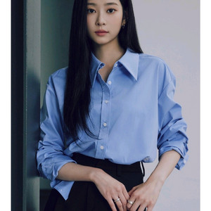 시티브리즈 링클프리 셔츠 블루