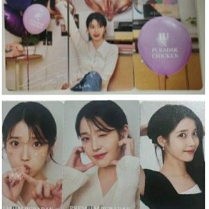 iu푸라닭팜플렛포스터아이유포토카드포카