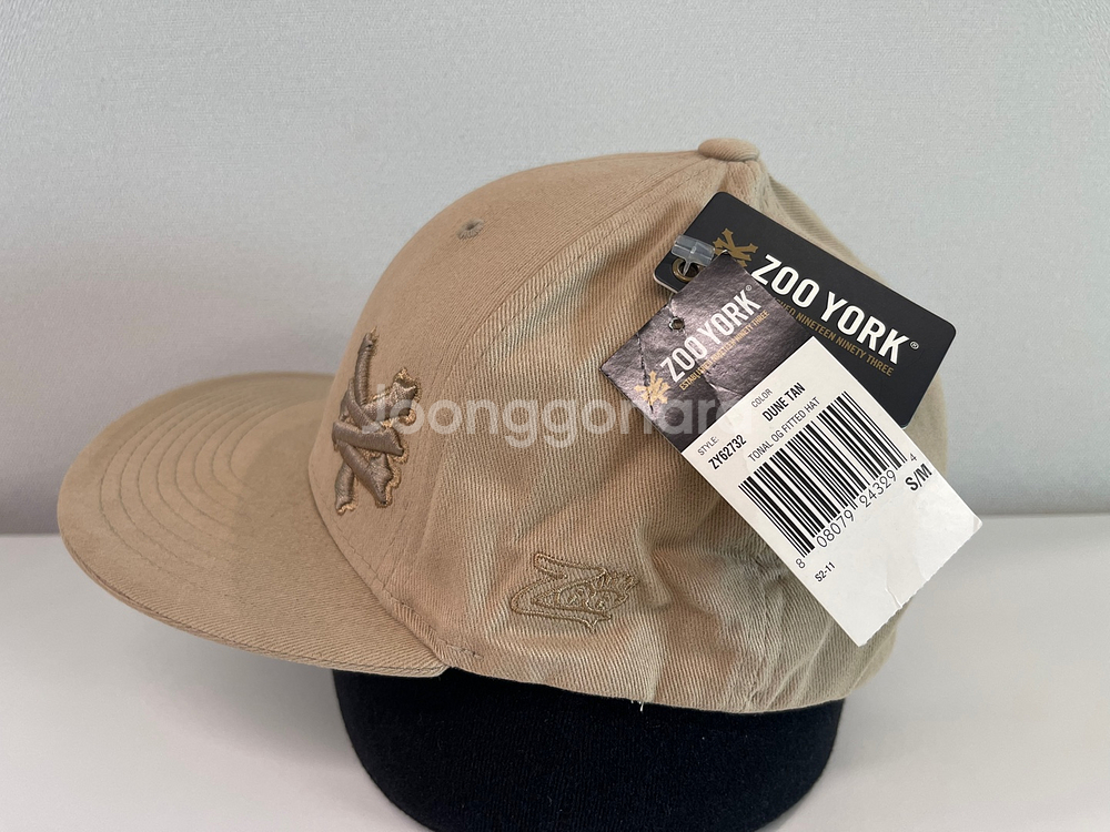 주욕 ZOO YORK 토널 OG 피티드 캡 베이지--2